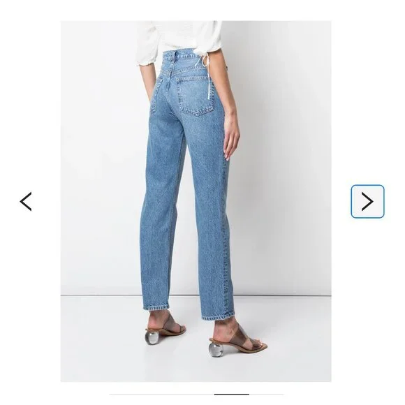 Reformation Cynthia High Rise Straight Jeans - Picture 3 of 8